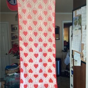 Red and Pink Heart Pattern 16 x 90” Table Runner